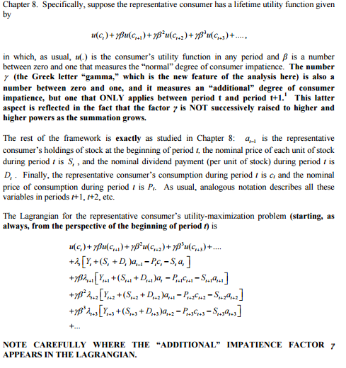 Solved Is the lagrange multiplier for period t+1 an | Chegg.com