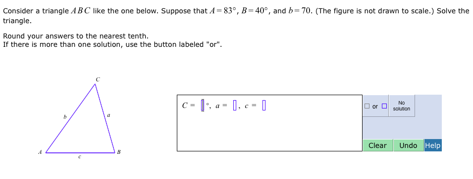 Solved Consider A Triangle A B C Like The One Below. Suppose | Chegg.com