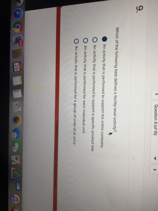 Solved Which of the following best defines a facilitylevel