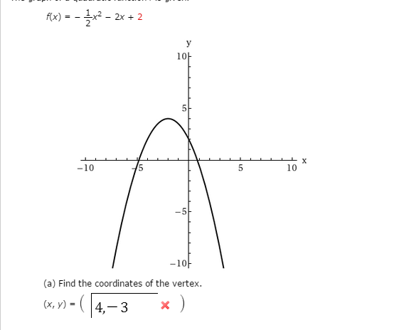 how to find coordinates of vertex