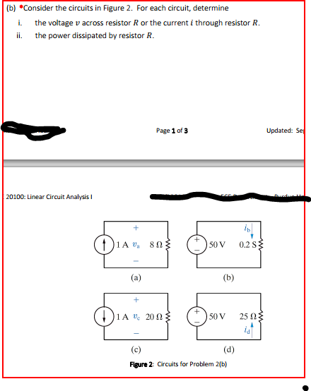 Solved Consider The Circuits In Figure 2 For Each Circuit 5539