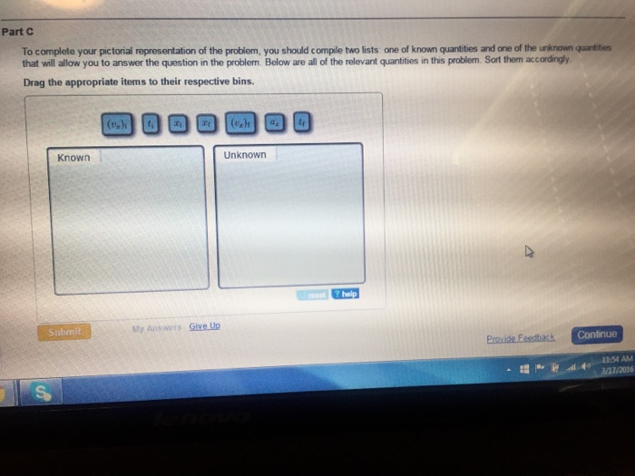 To complete your pictorial representation of the | Chegg.com