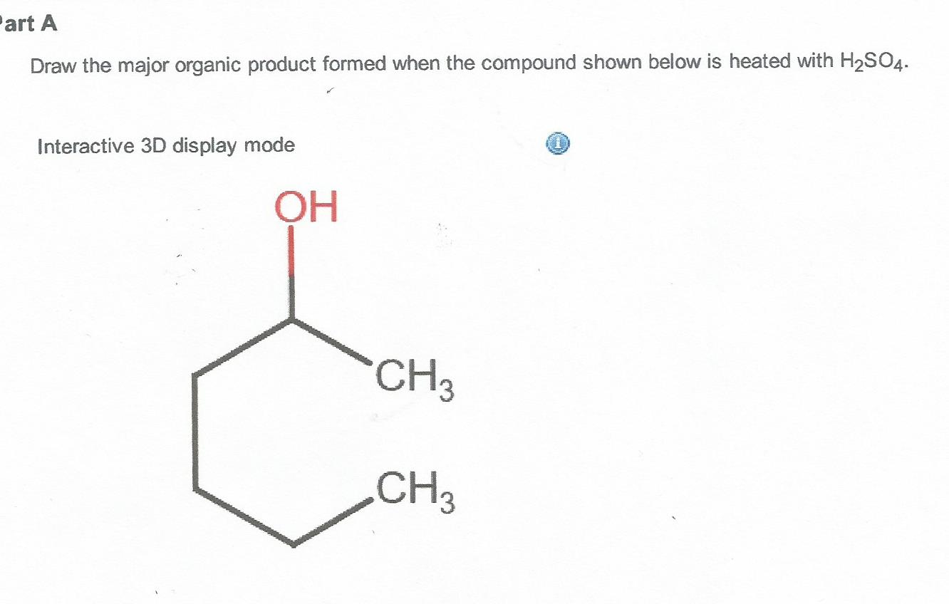 Solved Draw The Major Organic Product Formed When The | Chegg.com