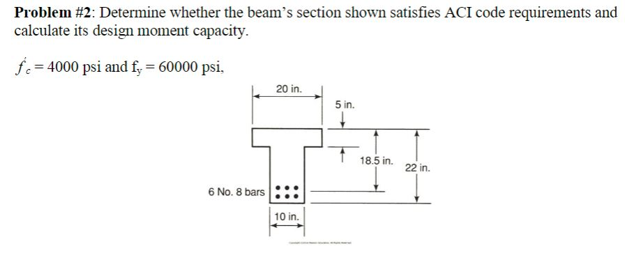 Solved Problem #2: Determine whether the beam’s section | Chegg.com