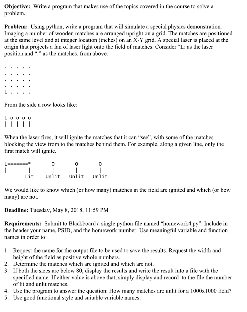 Solved Objective: Write a program that makes use of the | Chegg.com