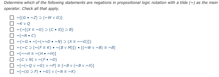 Solved Determine which of the following statements are | Chegg.com