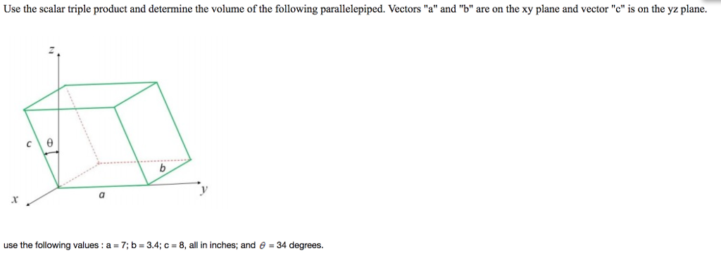 Solved Use the scalar triple product and determine the | Chegg.com