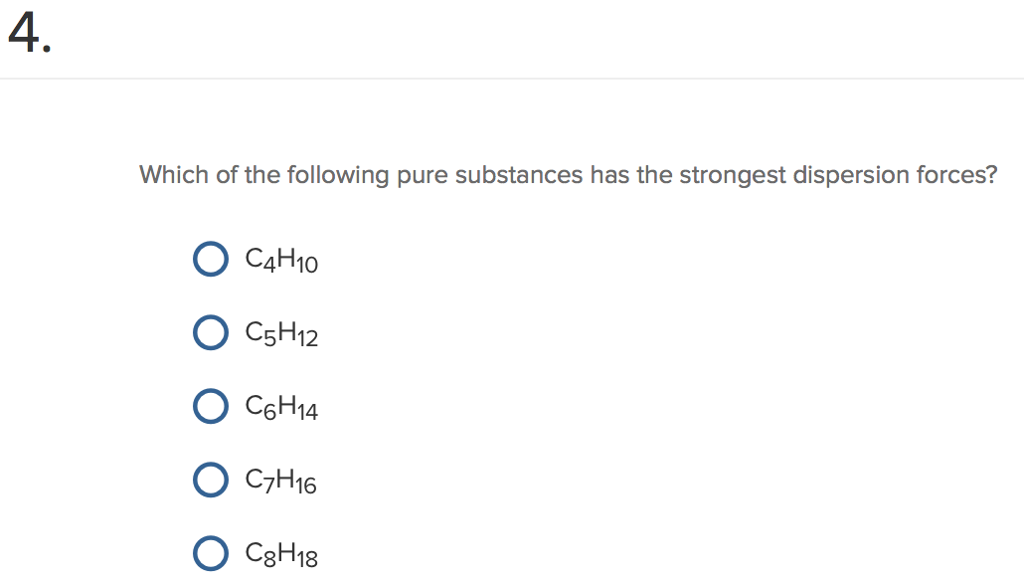 Which Of The Following Compounds Has The Lowest Vapor Pressure At Room Temperature