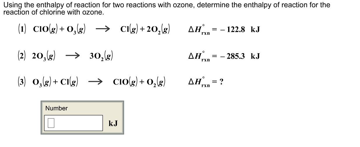 Solved: Using The Enthalpy Of Reaction For Two Reactions W... | Chegg.com