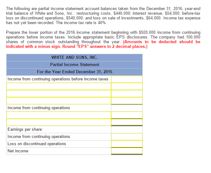 solved-the-following-are-partial-income-statement-account-chegg