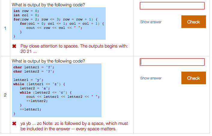 Solved What is output by the ofllowing code int row 0 Chegg