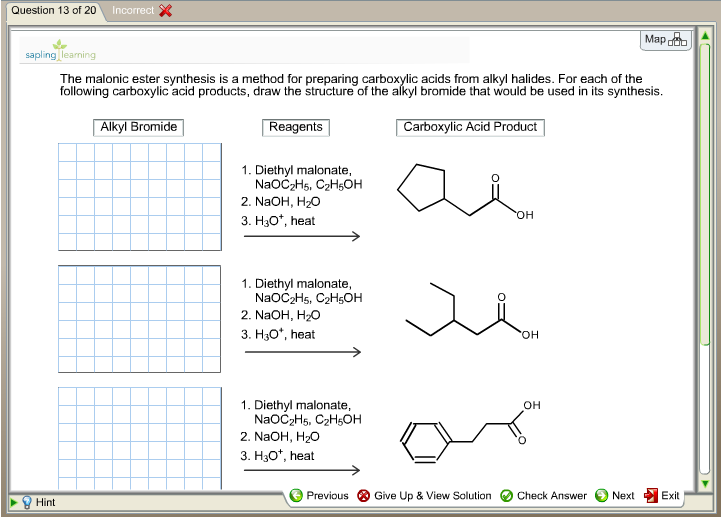 Solved The malonic ester synthesis is a method for preparing | Chegg.com