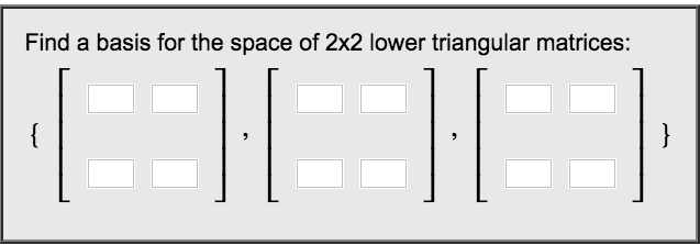 Solved Find a basis for the space of 2 times 2 lower | Chegg.com