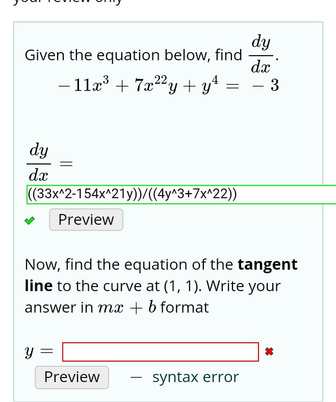 Solved dy dx Given the equation below, find dy dx ((33x | Chegg.com