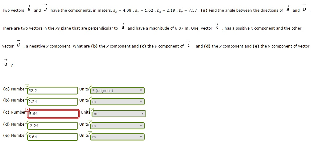 Solved B And - 4.08, Ay - 1.62, B, 2.19, B, - 7.57 . (a) | Chegg.com