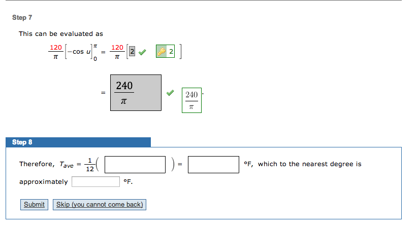 value of 120 degree in pi