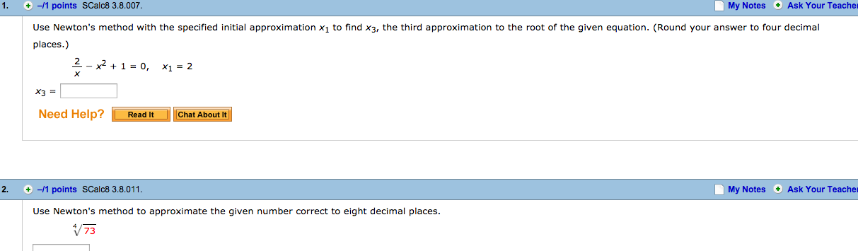 solved-use-newton-s-method-with-the-specified-initial-chegg