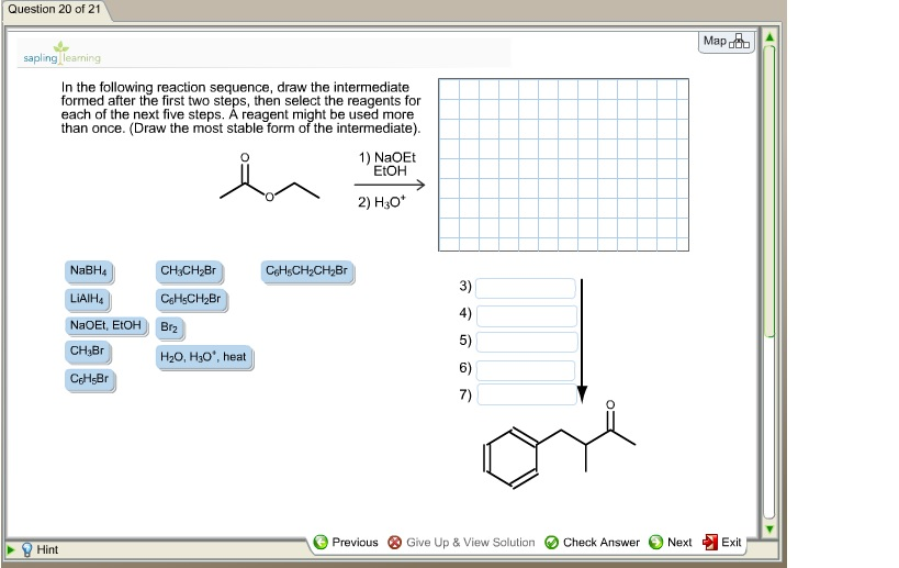 Solved In the following reaction sequence, draw the | Chegg.com