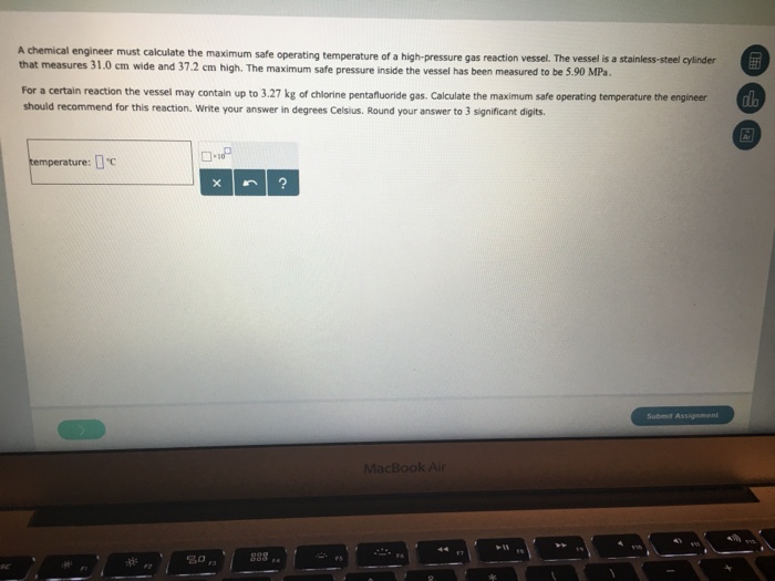 Solved A chemical engineer must calculate the maximum safe
