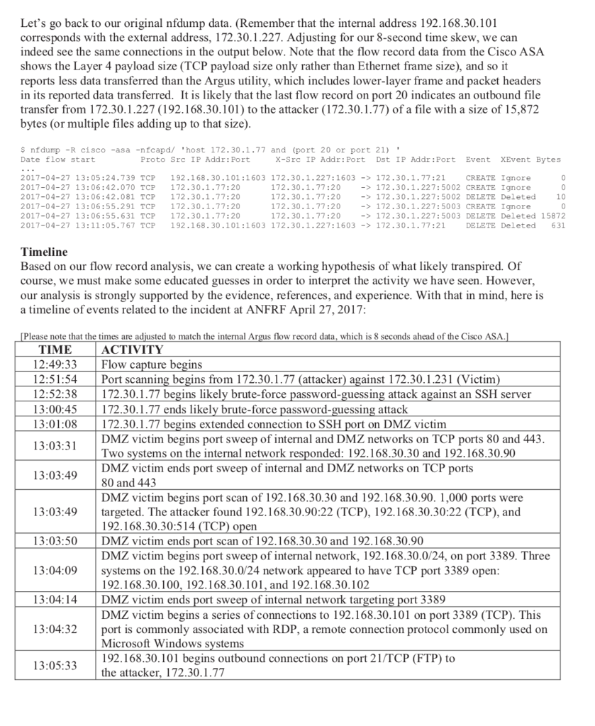 After the port sweep of port 3389 is completed, we | Chegg.com