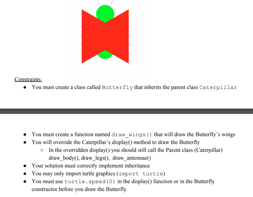 In this problem you will be creating a Caterpillar | Chegg.com