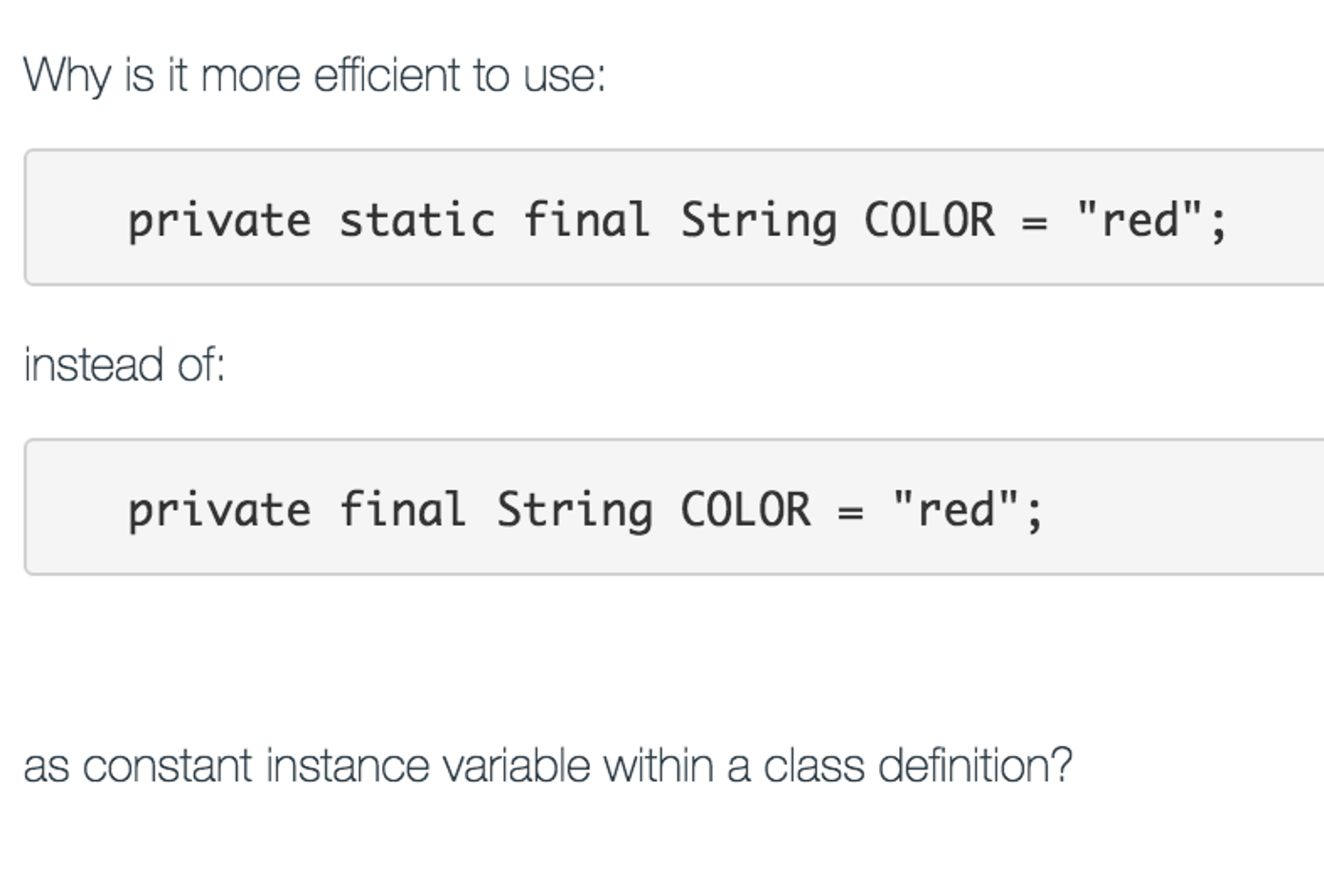 solved-why-is-it-more-efficient-to-use-private-static-final-chegg