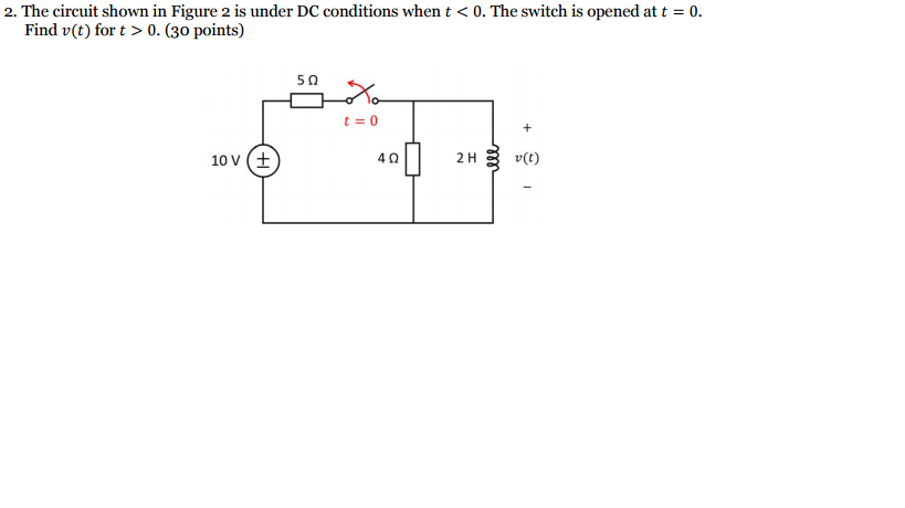 Solved The circuit shown in Figure 2 is under DC conditions | Chegg.com