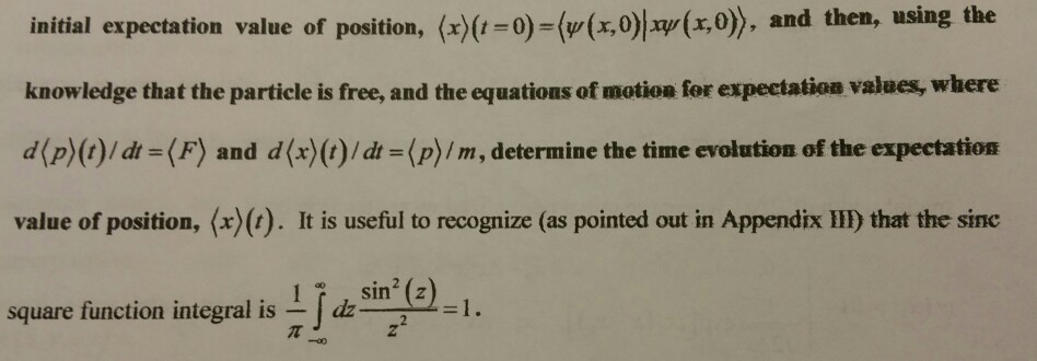 Solved Quantum Mechanics (Difficult) For Part B), The | Chegg.com