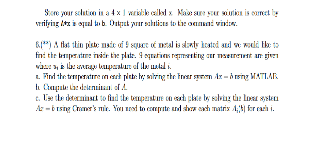 Solved 1. Gcnerate a random matrix A of size 3×3, with | Chegg.com