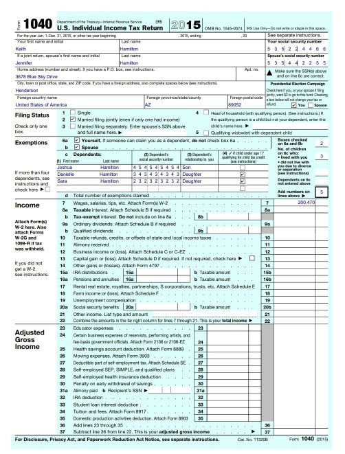 Individual Tax Return Problem 1 Required: .Use the | Chegg.com