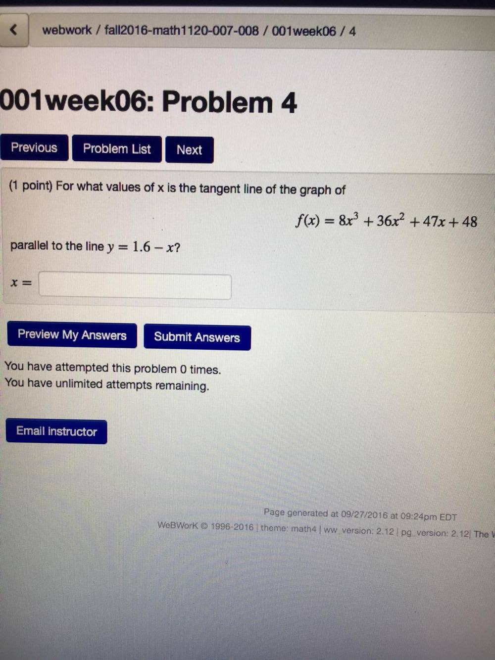 solved-for-what-values-of-x-is-the-tangent-line-of-the-graph-chegg