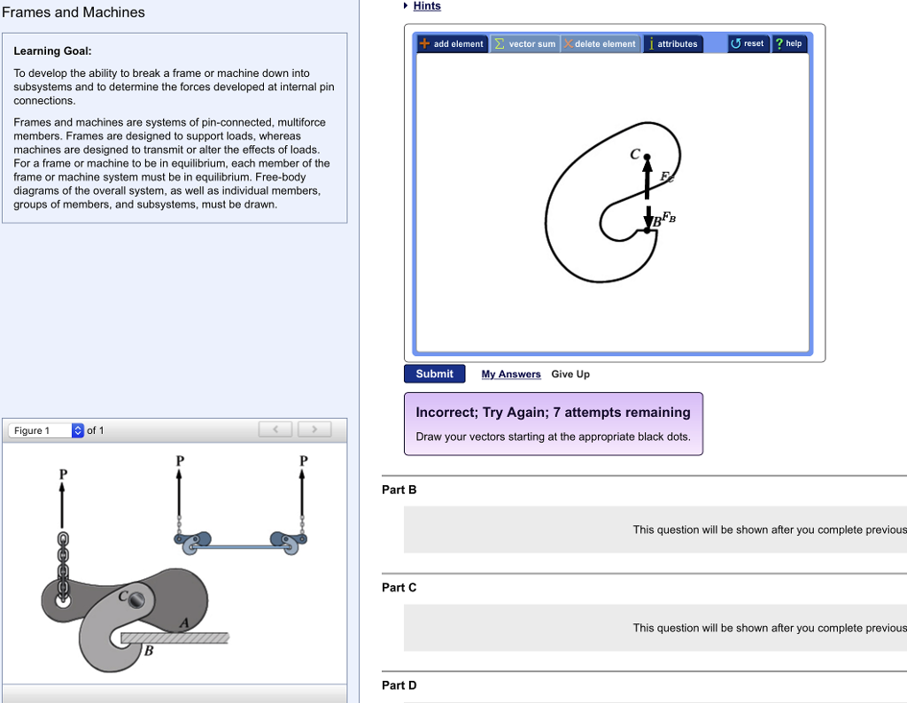 Solved Hints Frames and Machines + add element Σ vector sum