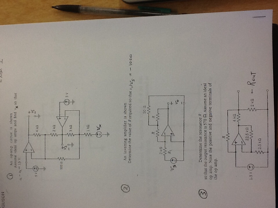 Solved An op amp circuit is shown Assume ideal op amps and | Chegg.com