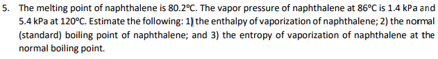 naphthalene melting point experiment