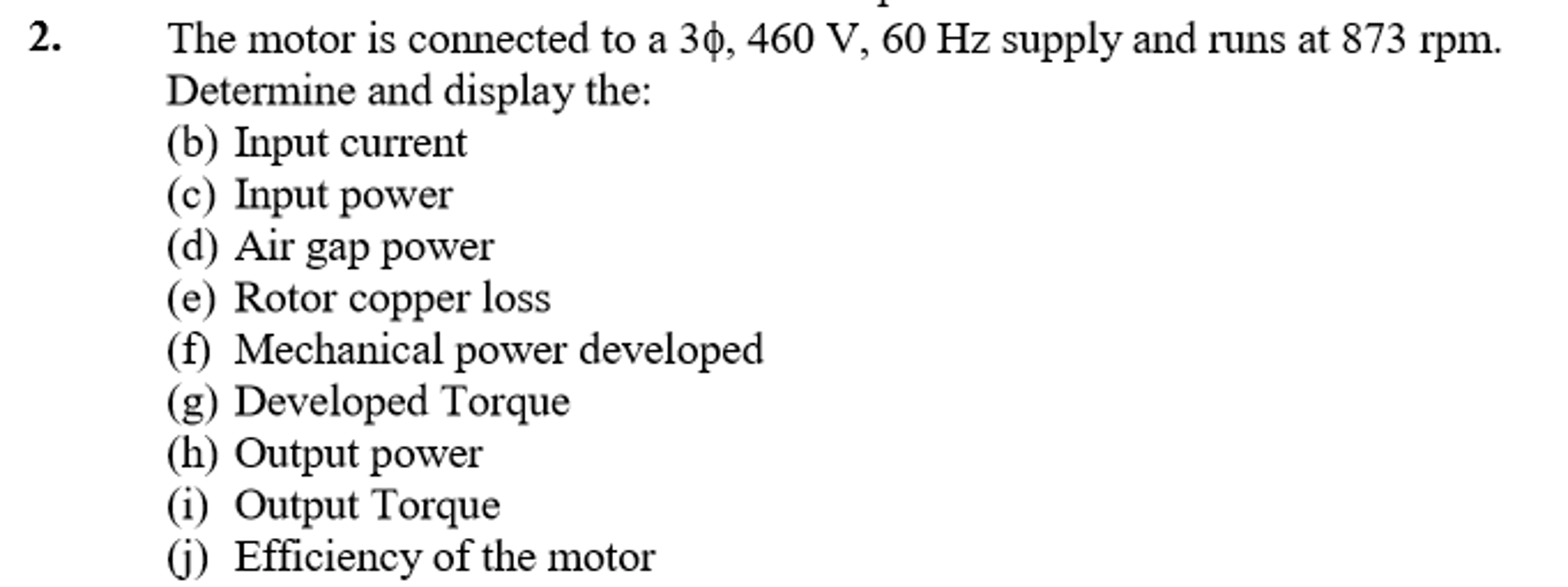 Solved The following test results are obtained from a 3phi, | Chegg.com