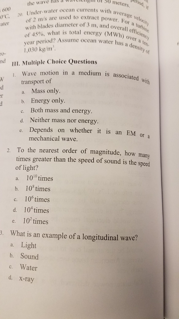 Solved Energy & the Environment - Chapter 13 - | Chegg.com