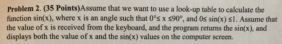 Solved Problem 2. (35 Points)Assume that we want to use a | Chegg.com