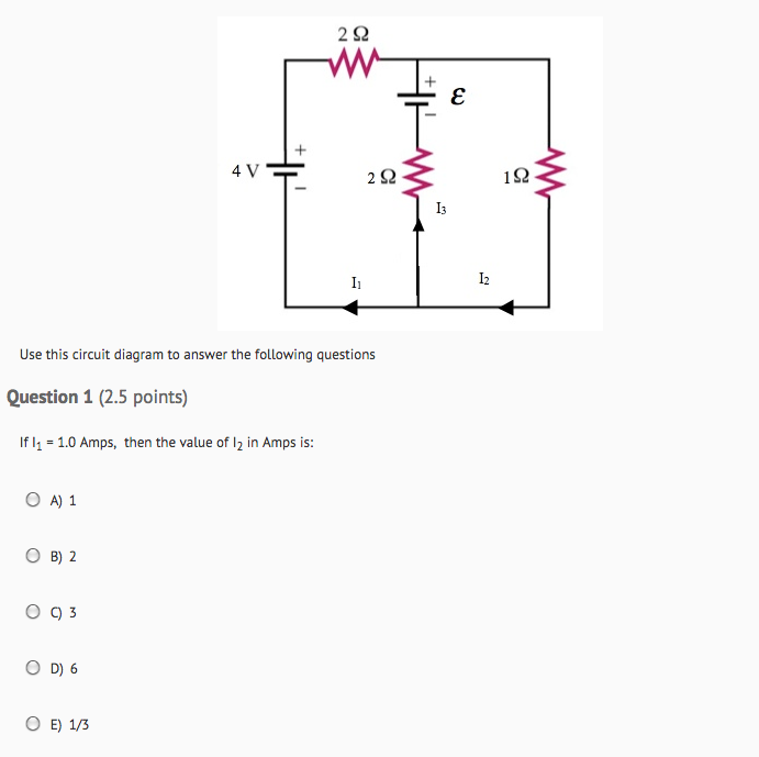 Solved 2Ω 1 4V 2Ω iQ I3 I1 12 Use this circuit diagram to | Chegg.com