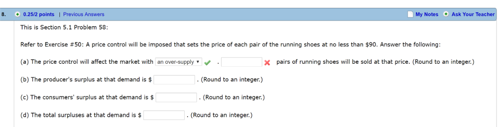 Solved 8. 0.25/2 points | Previous Answers My Notes Ask Your | Chegg.com