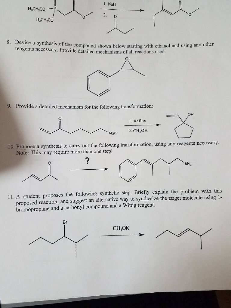 Solved Devise A Synthesis Of The Compound Shown Below | Chegg.com