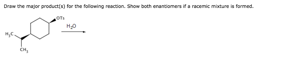 Solved Draw the major product(s) for the following reaction. | Chegg.com