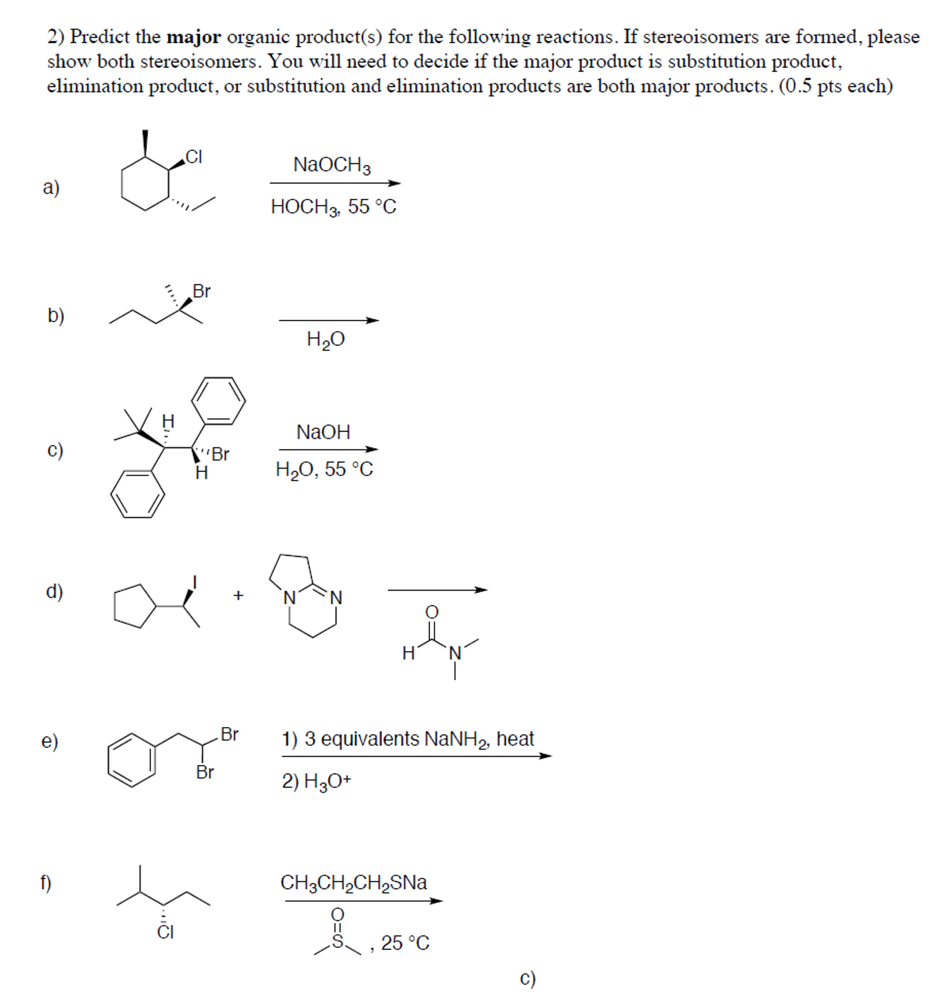 Solved Predict the major organic product(s) for the | Chegg.com