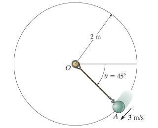 Solved If the 15.5?kg ball has a velocity of 3 m/s when it | Chegg.com