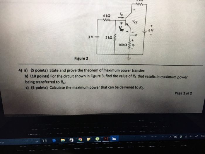 Solved State and prove the theorem of maximum power | Chegg.com