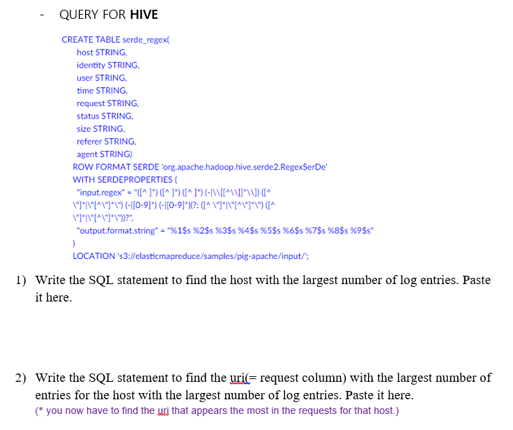 create-table-serde-regex-host-string-identity-chegg