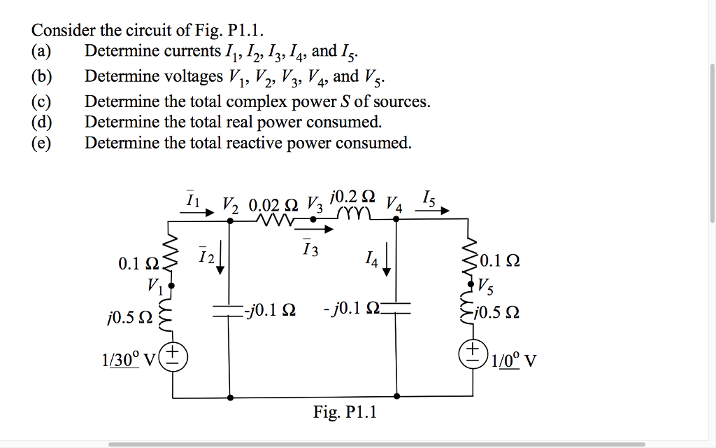 Solved Consider The Circuit Of Fig. P1.1. (a) Determine | Chegg.com