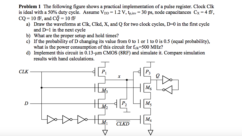 Solved The following figure shows a practical implementation | Chegg.com