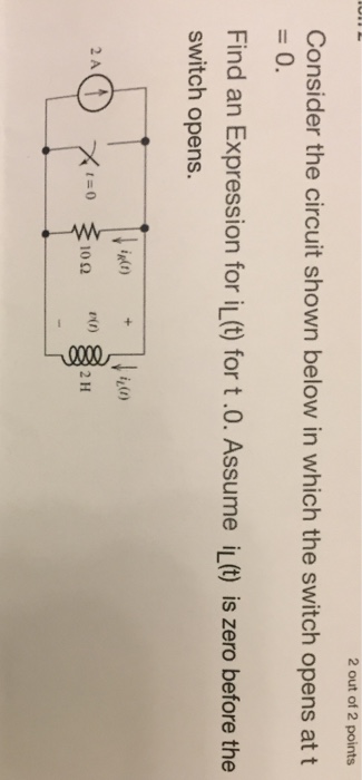 Solved Consider The Circuit Shown Below In Which The Switch | Chegg.com