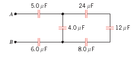 Solved Determine The Equivalent Capacitance Between A And B | Chegg.com