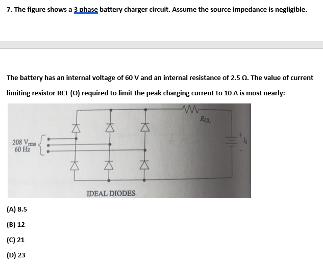 Circuit Diagram 3 Phase Battery Charger